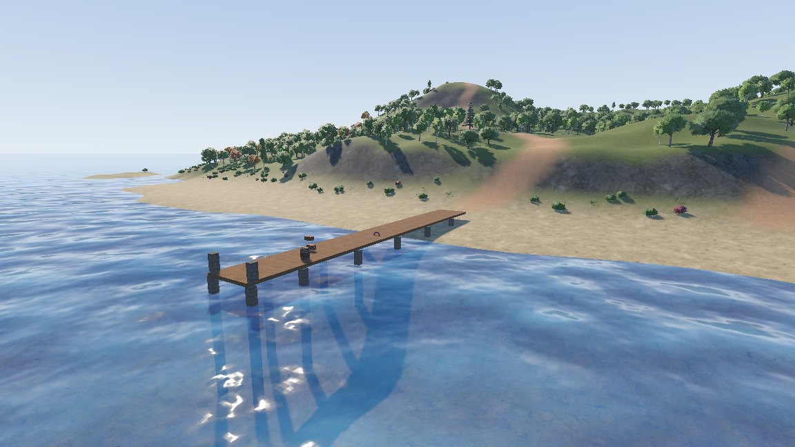 The pier in Godot