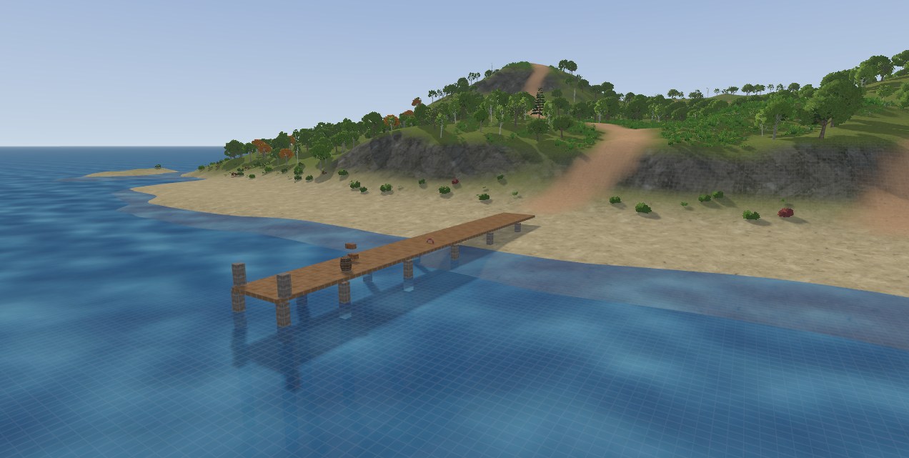 The pier from the sea